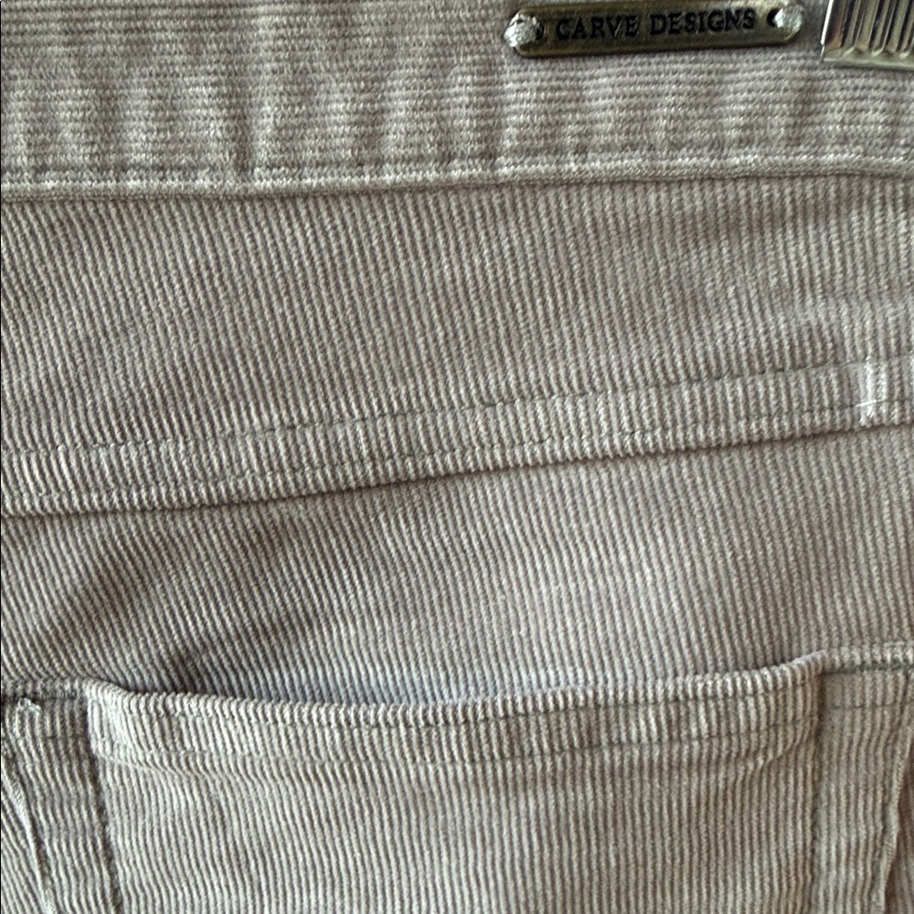 Carve Designs Women's Oahu Gray Corduroy Shorts with fray & stretch. Size 6 - Picture 5 of 8